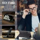 Чехол-книжка CaseMe из нубука для Samsung S22 Plus Чёрный - изображение 9