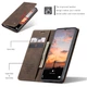 Чехол-книжка CaseMe из нубука для Samsung A33 Тёмно-коричневый - изображение 8