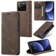 Чохол-книжка CaseMe із нубуку для Xiaomi 13T/Pro Темно-коричневий - зображення 2