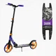 Самокат двухколесный складной Best Scooter Shark колеса PU 200 мм с амортизатором сиреневый / оранжевый SH-10042 - изображение 1