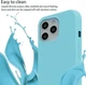 Чехол с ремешком Wave Premium Strap Crossbody Silicone Case для Apple iPhone 13 14 Glacier Blue - изображение 2