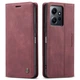 Чохол-книжка CaseMe із нубуку для Xiaomi Redmi Note 12 Бордовий - зображення 8