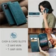 Чехол-книжка CaseMe из нубука для Xiaomi Redmi Note 12 Бирюзовый - изображение 7
