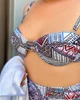 Женский раздельный купальник Plus size Ghazel разноцветный L (SW1289) - изображение 5