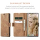 Чехол-книжка CaseMe из нубука для Samsung S23 Ultra Светло-коричневый - изображение 3