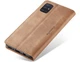Чехол-книжка CaseMe из нубука для Samsung A51 Светло-коричневый - изображение 10