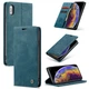 Чохол-книжка CaseMe із нубука для iPhone XS Бірюзовий - зображення 2