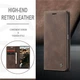 Чохол-книжка CaseMe із нубуку для Xiaomi Redmi 13C Темно-коричневий - зображення 3