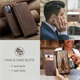 Чехол-книжка CaseMe из нубука для Xiaomi Poco M4 Pro 5G Тёмно-коричневый - изображение 4
