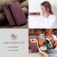 Чехол-книжка CaseMe из нубука для Xiaomi Redmi Note 13 Pro+ 5G Бордовый - изображение 7
