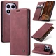 Чехол-книжка CaseMe из нубука для Xiaomi Redmi Note 14 Pro 4G Бордовый - изображение 7