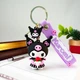 Брелок дитячий для ключів, рюкзака "Куромі (Kuromi) / Hello Kitty (Хеллоу Кітті)" чорний 113-1 - зображення 3