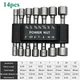 Набор шестигранных головок для шуруповёрта Винтовая втулка 14PCS Sleeve - изображение 3