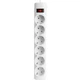 Сетевой фильтр удлинитель Defender DFS 151 1.8м 6 розеток White (994890) - изображение 1