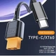 Быстрый зарядный кабель Type-C-XT60 50см - изображение 1