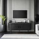 Тумба под телевизор MEBEL ELITE TRISH 120 см Черный ME.TRISH/CZ/RTV120 - изображение 2
