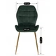 Стілець оксамитовий MEBEL ELITE LUCKY, Зелений / Золотий ME.LUCKY/Z/ZL/V/K - зображення 10