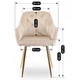 Стілець оксамитовий MEBEL ELITE RAYA, кремовий / золотий ME.RAYA/KR/ZL/V/K - зображення 10
