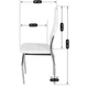 Стул кухонный MEBEL ELITE MOLLY, белый / экокожа ME.MOLLY/B/CH/E/K - изображение 6
