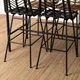 Барный стул MEBEL ELITE JERRY, Ротанг черный ME.JERRY/CZ/CZ/RT/H - изображение 7