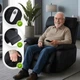 Розкладне масажне крісло MEBEL ELITE BRUCE, чорний / екошкіра ME.BRUCE/CZ/E/FW - зображення 2