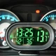 Автомобильные часы VST-7009V подсветка + 2 термометра + вольтметр 12В-24В 3803 - изображение 4