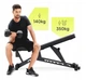 Скамья для тренировок регулируемая Zipro Pumpiron до 140 кг с транспортировочными роликами - зображення 3