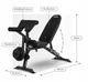 Тренировочная скамья многофункциональная Zipro Superset до 120 кг с отдельными стойками для штанги до 180 кг - изображение 14