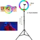 Кільцева LED лампа RGB MJ-36 92 диодов, 39 RGB, 3 крепления 36 см 14" (Чорний) Epik (183757) - зображення 6
