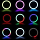Кільцева LED лампа RGB MJ-36 92 диодов, 39 RGB, 3 крепления 36 см 14" (Чорний) Epik (183757) - зображення 7