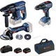 Набір інструментів Bosch Professional перфоратор GBH 180-LI + GSR 18V-50 + GWS 180-LI : з АКБ 2шт 18V 5.0Ah і з/п - зображення 1