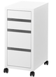 Комод на коліщатках IKEA MICKE 35 x 75 см Білий 902.130.78 - зображення 1