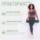 Коврик для йоги и фитнеса EasyFit TPE+TC 6 мм двухслойный черный-зеленый 4634931 - изображение 2