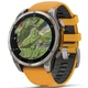 Спортивний годинник GARMIN Fenix 8 47mm AMOLED Sapphire Graphite DLC Titanium with Spark Orange Silicone Band - зображення 11
