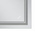 Зеркало Mixxus Premium QUADRO MR20-80x60-Reverse с Led Touch, Anti-fog, диммером, регулятором яркости (MP6619) - изображение 7