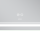 Зеркало Mixxus Premium QUADRO MR20-100x80 с Led Touch, Anti-fog, димером, регулятором яркости, линзой (MP6623) - изображение 3