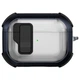Протиударний захисний чохол Locking Button кейс для навушників Airpods 2 / Airpods Pro Blue - изображение 1
