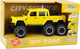 Zabawka LEAN Toys Samochód terenowy z napędem frykcyjnym oraz ze światłami i dźwiękami 6 x 6 1:16 Żółty 22975 (5905991053248) - obraz 1
