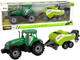 Zabawka LEAN Toys Ciągnik rolniczy z siewnikiem z napędem frykcyjnym Zielony 14835 (5905515353007) - obraz 2
