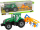 Zabawka LEAN Toys Ciągnik ze zgrabiarką z napędem frykcyjnym Zielony 14840 (5905515353052) - obraz 2