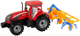 Zabawka LEAN Toys Ciągnik ze zgrabiarką z napędem frykcyjnym Czerwony 14837 (5905515353021) - obraz 3