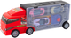 Zabawka LEAN Toys Ciężarówka z garażem i wyrzutnią oraz z 3 autkami Czerwona 24785 (5905991058359) - obraz 3