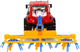 Zabawka LEAN Toys Ciągnik ze zgrabiarką z napędem frykcyjnym Czerwony 14837 (5905515353021) - obraz 5