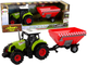 Zabawka LEAN Toys Farma Traktor z odpinaną przyczepą na zboże z dźwiękiem Zielony 15217 (5905515356022) - obraz 2