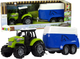 Zabawka LEAN Toys Farma Traktor z przyczepką dla konia z dźwiękiem Zielony 11107 (5905515354028) - obraz 2