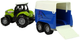 Zabawka LEAN Toys Farma Traktor z przyczepką dla konia z dźwiękiem Zielony 11107 (5905515354028) - obraz 4