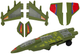 Іграшка LEAN Toys Військовий винищувач F35 що їздить зі світлом і звуками Зелений 17857 (5905991007074) - зображення 4