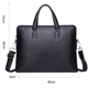 Кожаная мужская деловая сумка-портфель портфель для ноутбука черный Tiding Bag 64028 - изображение 10