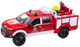 Zabawka LEAN Toys Samochód strażacki gaśniczy z wodą oraz ze światłami i dźwiękami 1:12 Biało-czerwony 24714 (5905991057642) - obraz 3