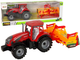 Zabawka LEAN Toys Traktor z kultywatorem z napędem frykcyjnym Czerwony 14841 (5905515353069) - obraz 2